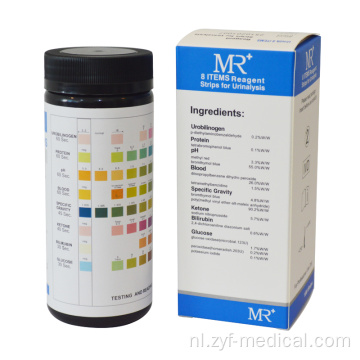 8 Parameters Urinalyse -urineteststrips